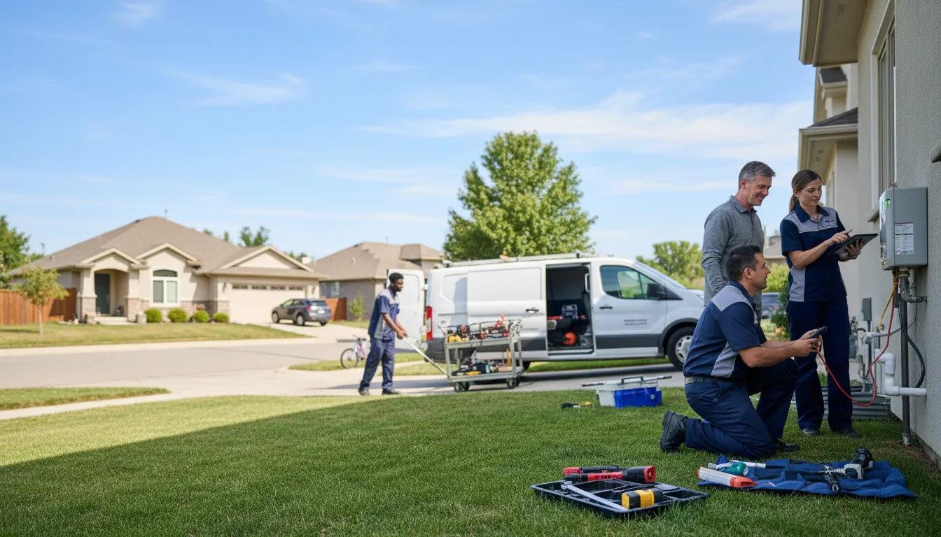 Tankless water heater service in Poth, TX